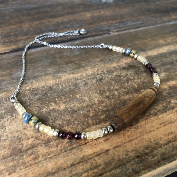 Patriotic Americana Short Gemstone Necklace - Picture 2 of 5